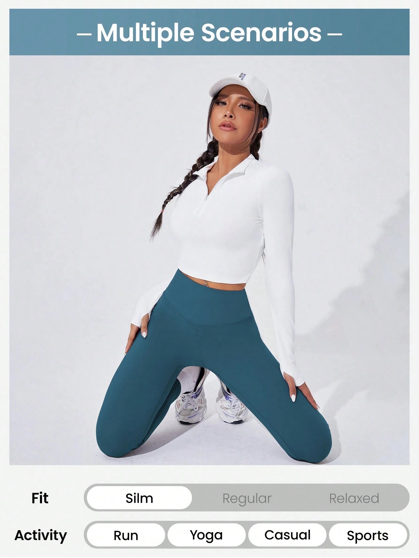 Sport Studio Women Solid Color High Waist Everyday Fitness Leggings
