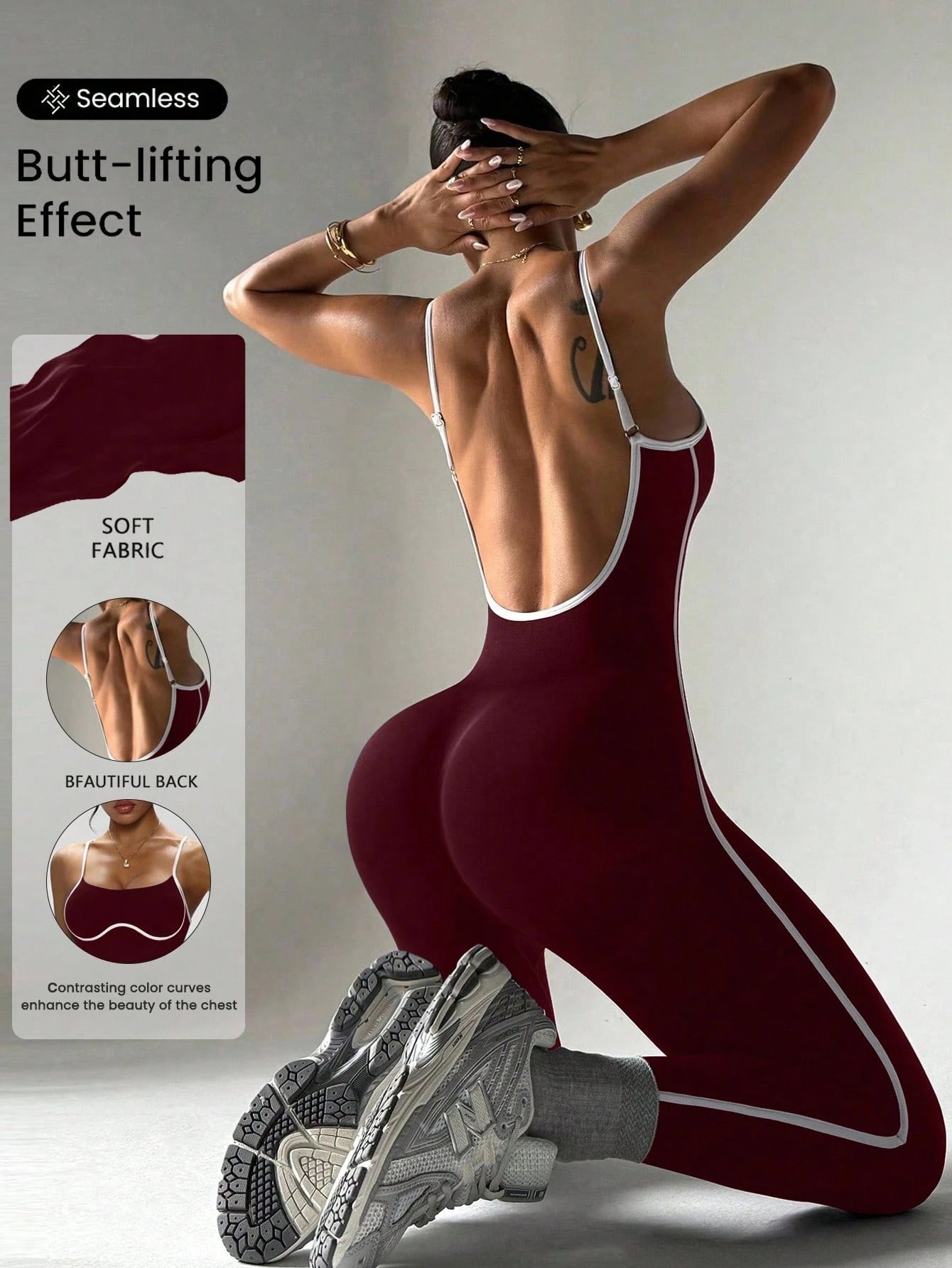 Sport Studio Women's Backless Strap Jumpsuit