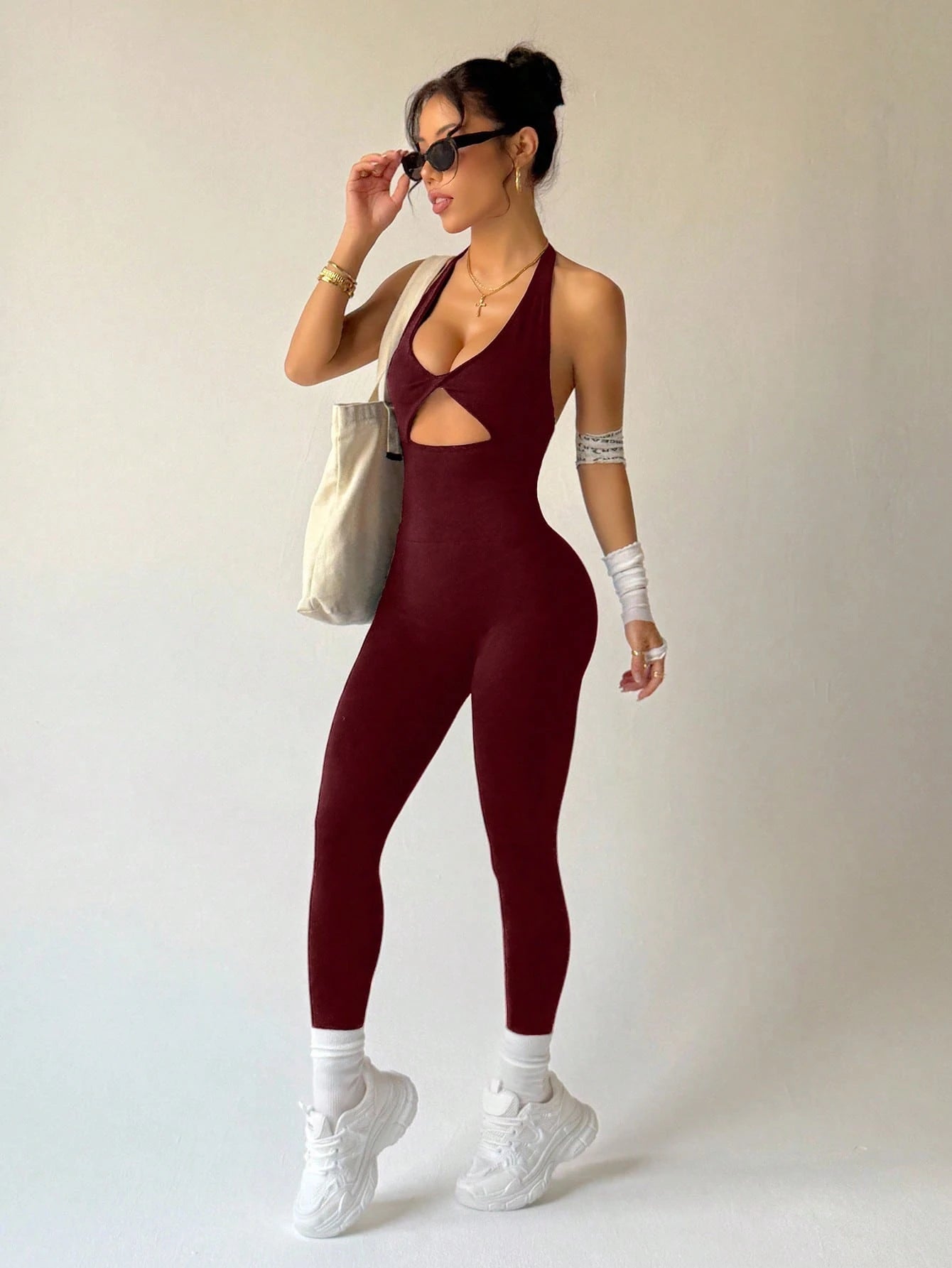 Slayoga Seamless High Elasticity Camisole Sports Romper With Lifting Butt Design