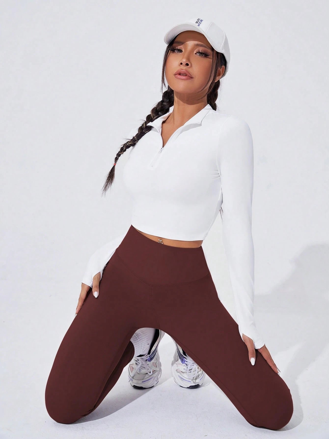 Sport Studio Women Solid Color High Waist Everyday Fitness Leggings