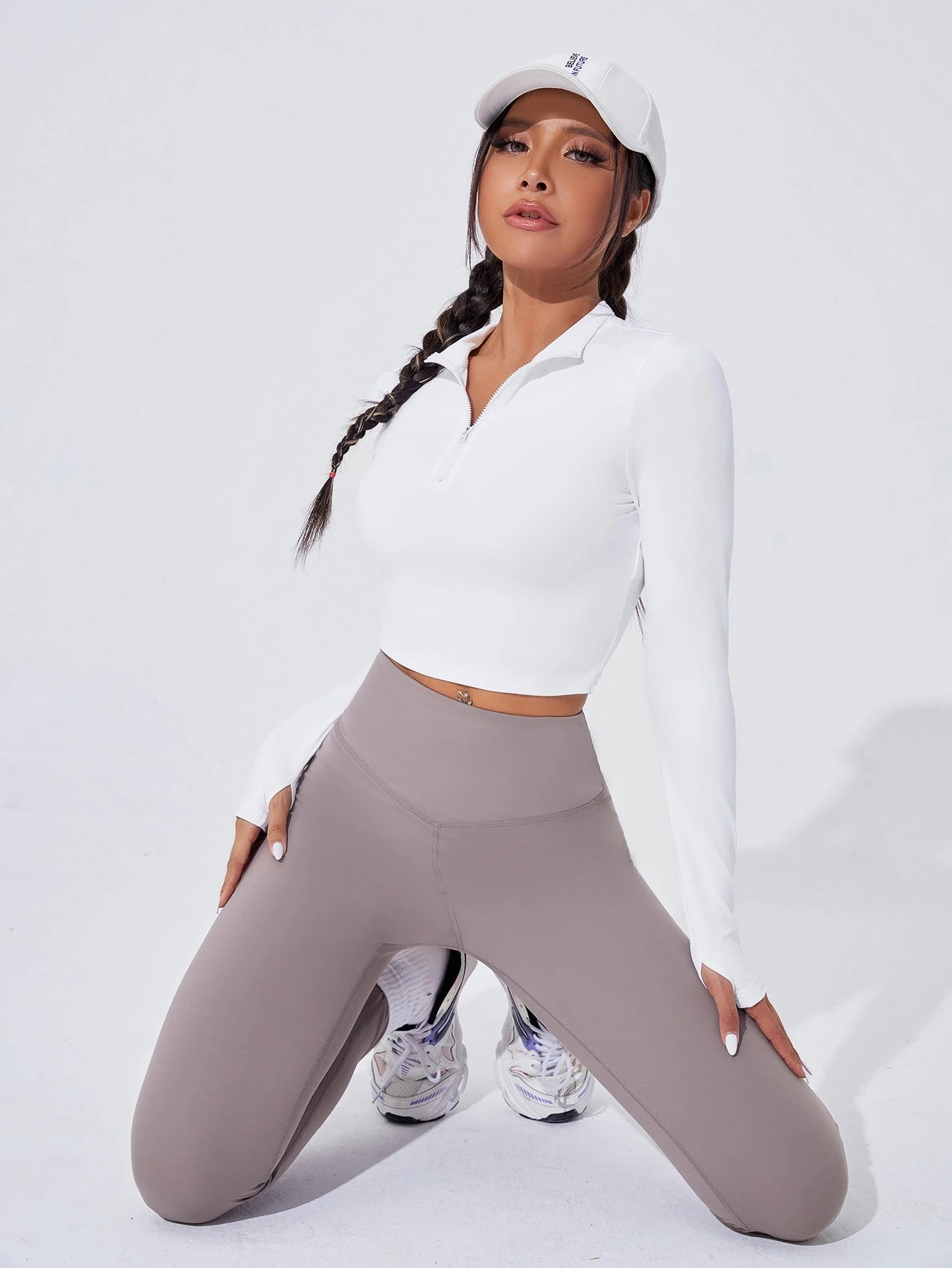Sport Studio Women Solid Color High Waist Everyday Fitness Leggings
