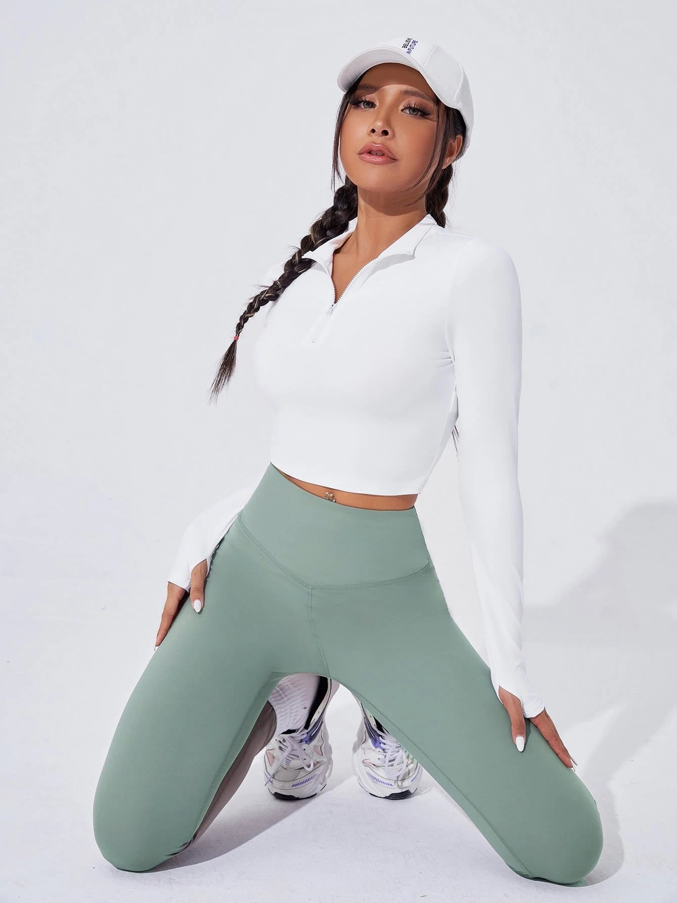 Sport Studio Women Solid Color High Waist Everyday Fitness Leggings