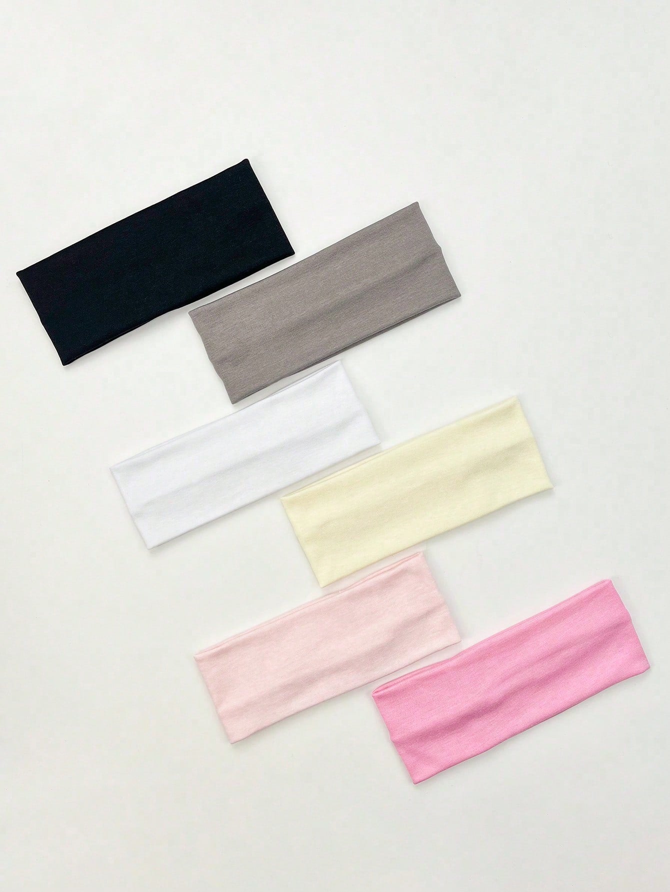 6pcs/Set Women's Multicolor Fabric Hairbands, Fashionable And Versatile, Suitable For Daily Wear Casual,Gym Headband Turban Headband Sweatband