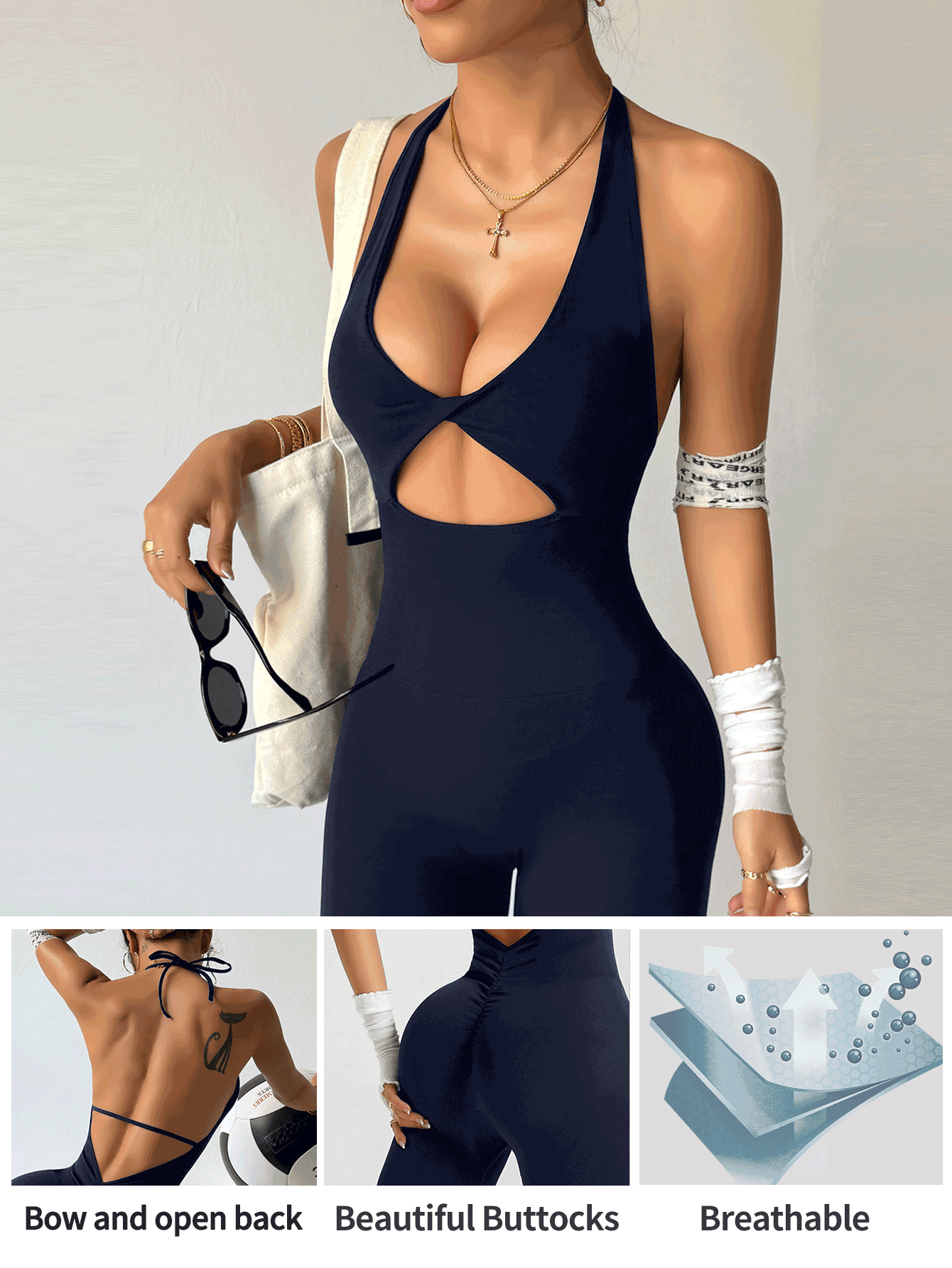 Slayoga Seamless High Elasticity Camisole Sports Romper With Lifting Butt Design
