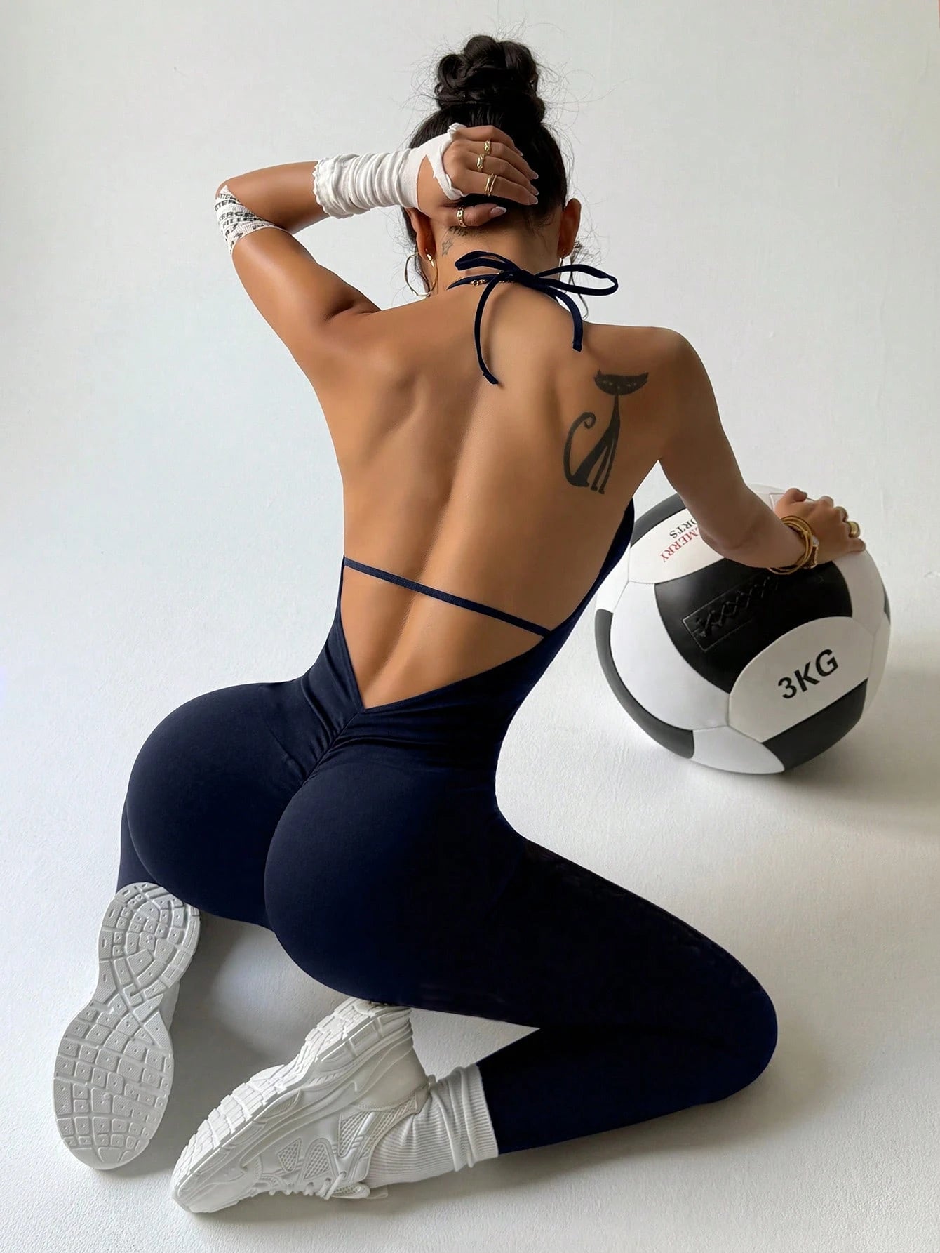 Slayoga Seamless High Elasticity Camisole Sports Romper With Lifting Butt Design
