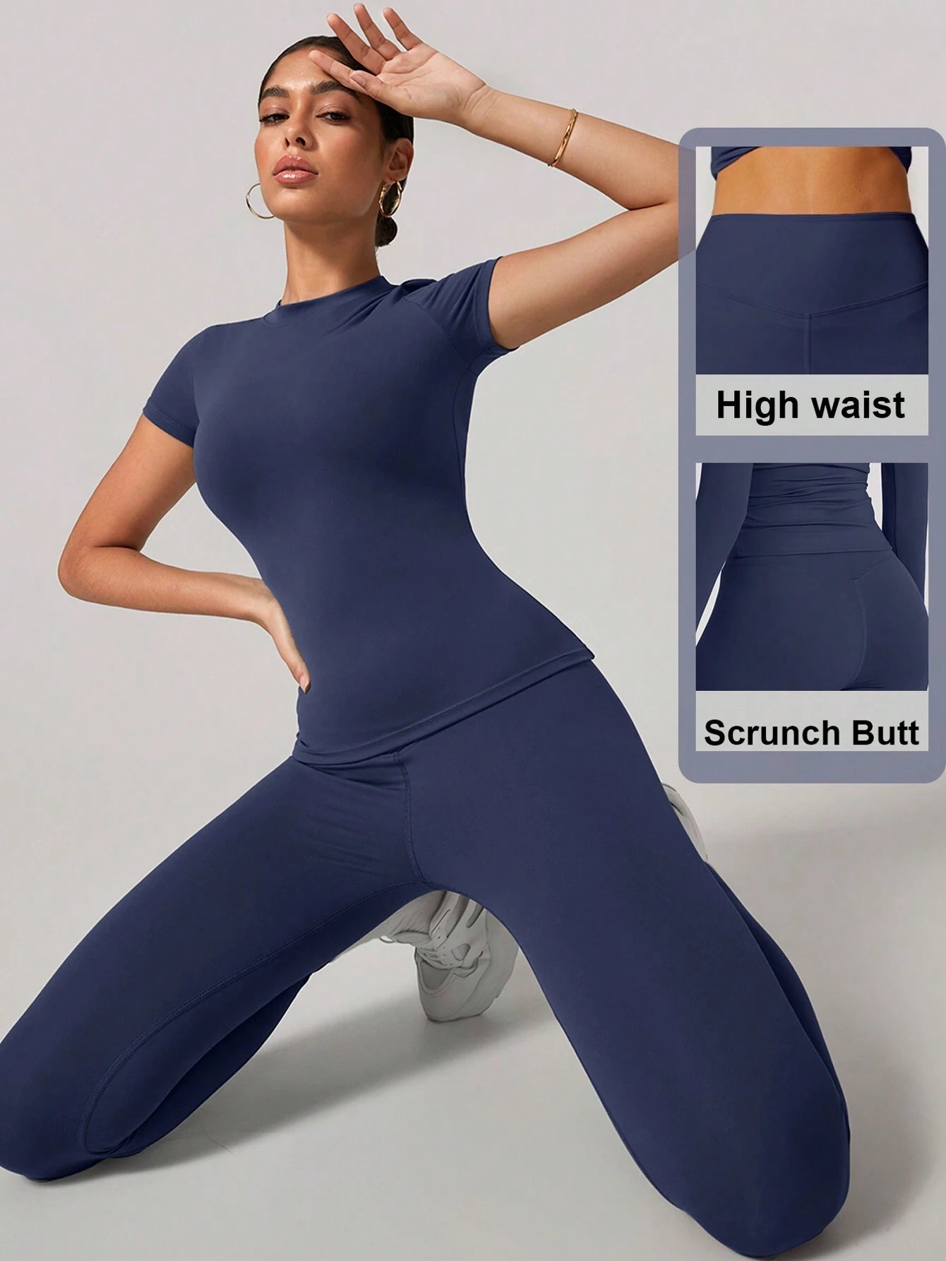 Soft Moisture Wicking Crew Neck Short Sleeve