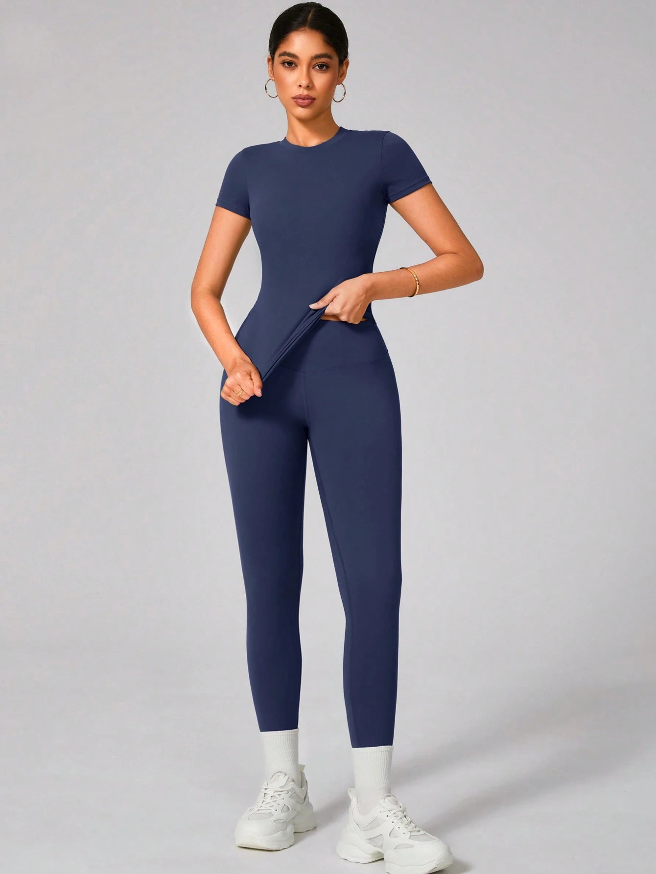 Soft Moisture Wicking Crew Neck Short Sleeve