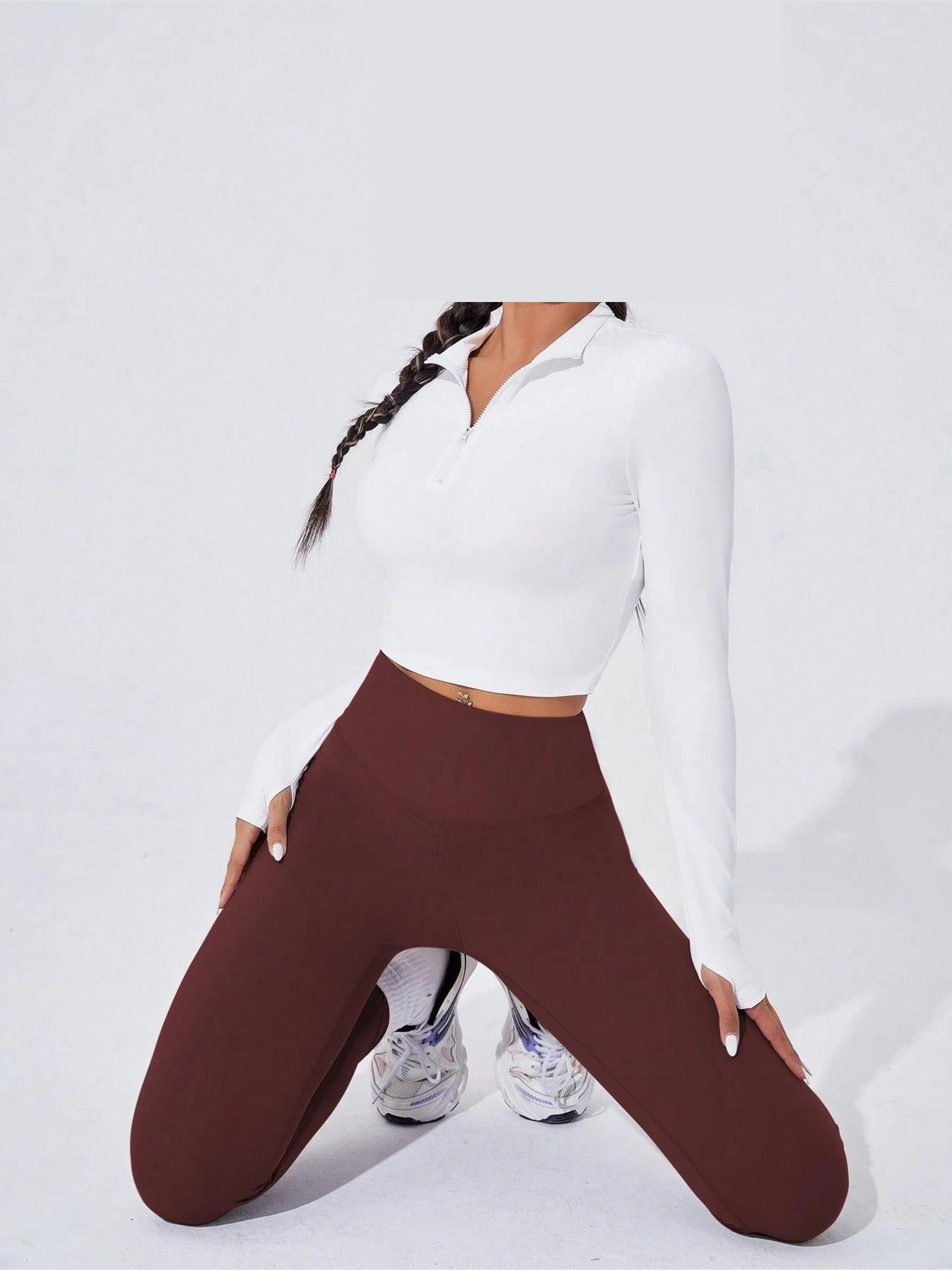 Sport Studio Women Solid Color High Waist Everyday Fitness Leggings