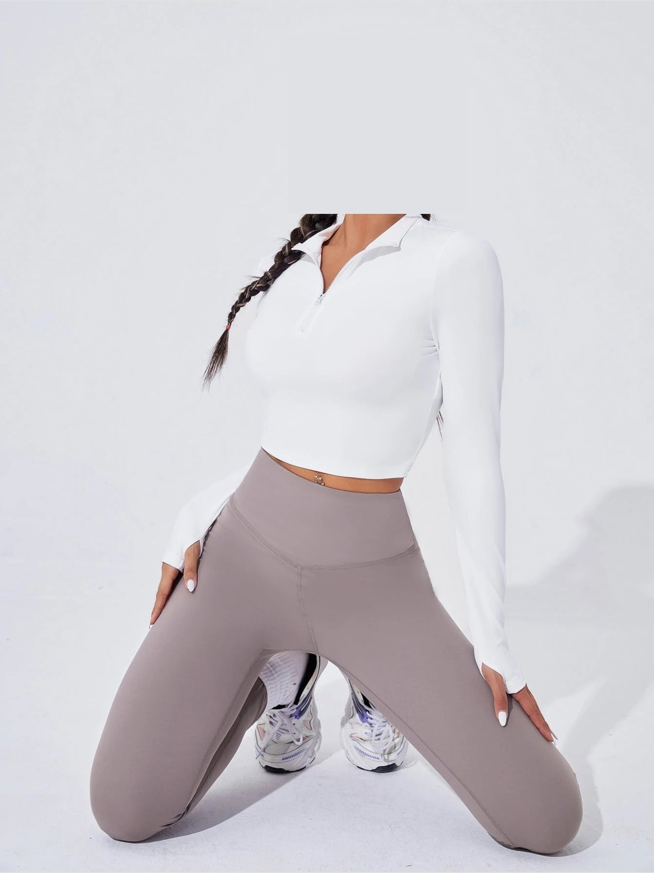 Sport Studio Women Solid Color High Waist Everyday Fitness Leggings
