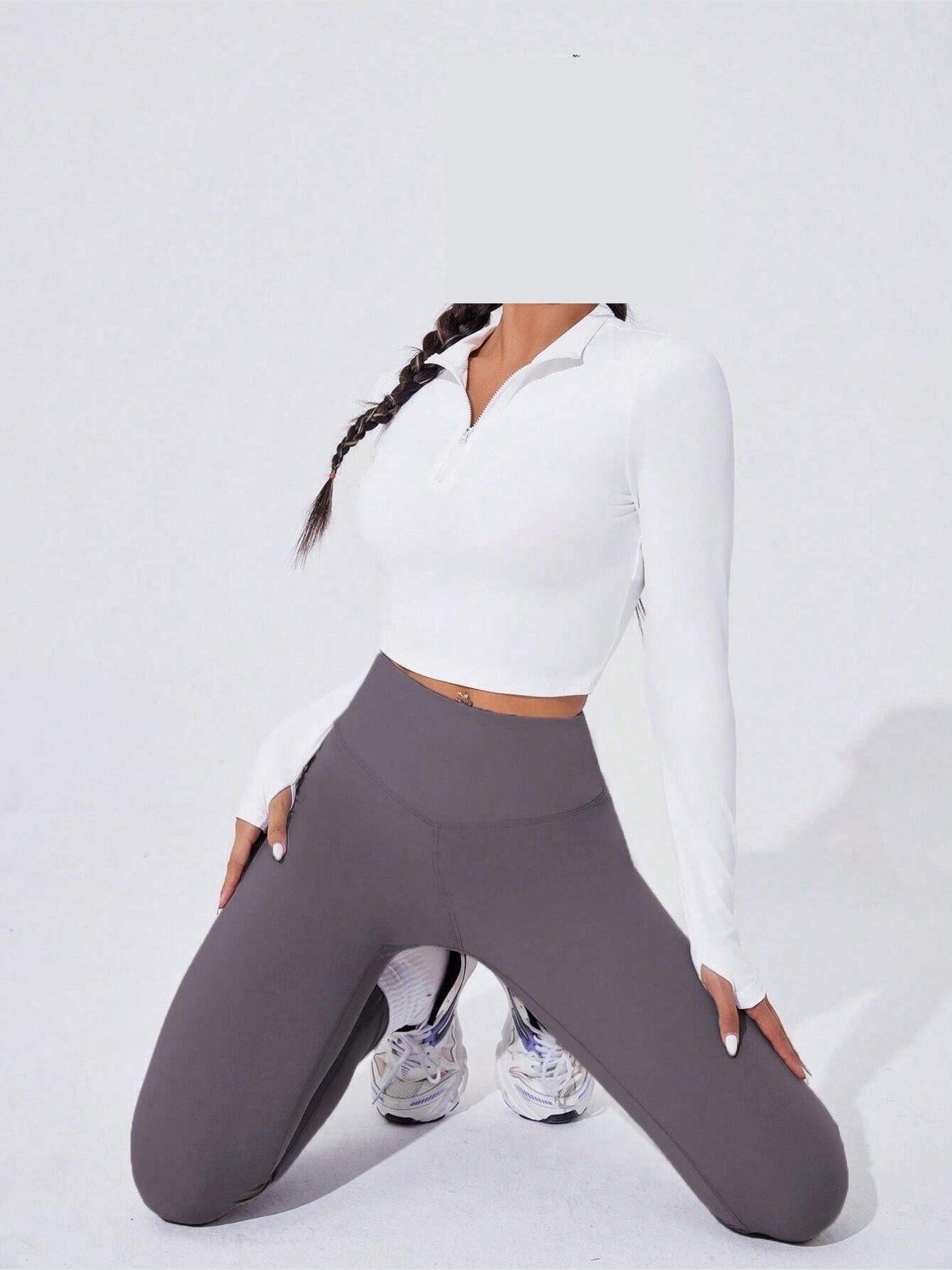 Sport Studio Women Solid Color High Waist Everyday Fitness Leggings
