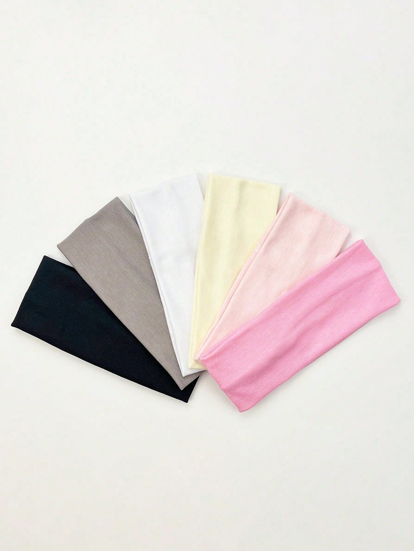 6pcs/Set Women's Multicolor Fabric Hairbands, Fashionable And Versatile, Suitable For Daily Wear Casual,Gym Headband Turban Headband Sweatband