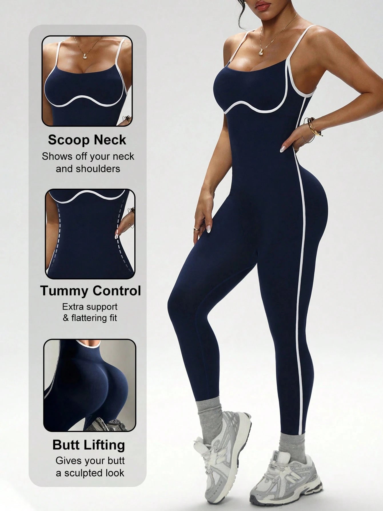 Sport Studio Women's Backless Strap Jumpsuit