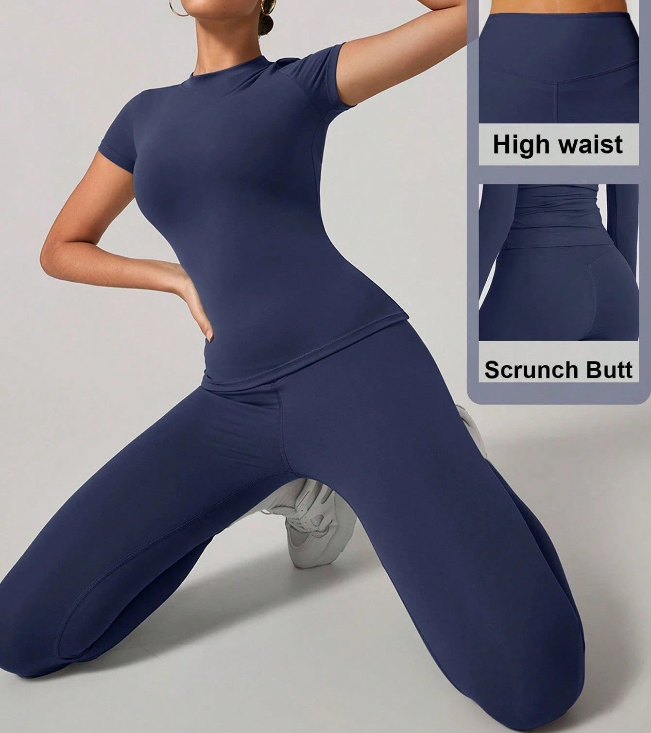 Soft Moisture Wicking Crew Neck Short Sleeve