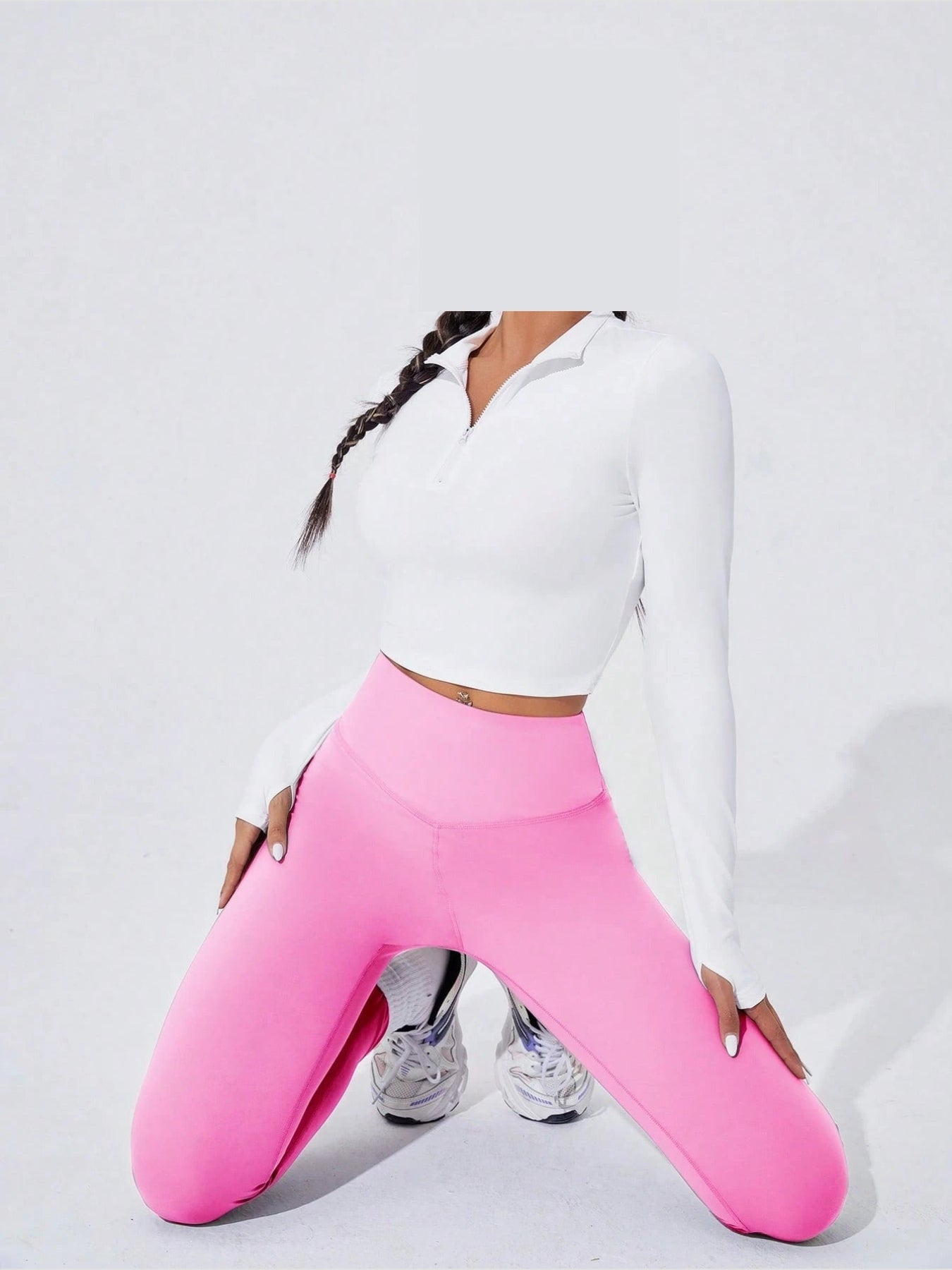 Sport Studio Women Solid Color High Waist Everyday Fitness Leggings