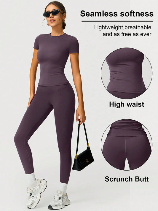 Soft Moisture Wicking Crew Neck Short Sleeve